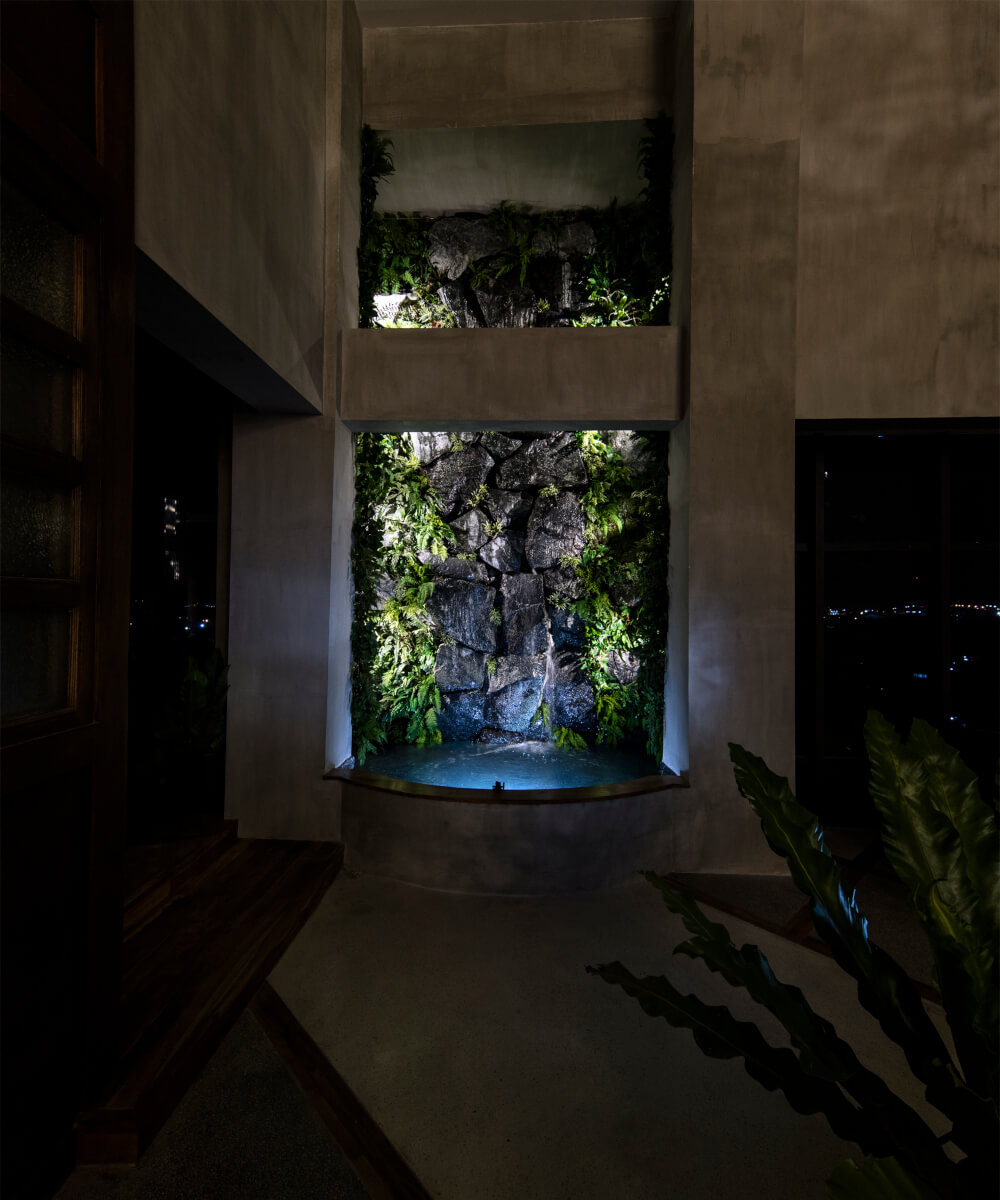 Waterfall in Hotel Maayo - 7m high